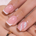 French Spark short squoval press-on nails