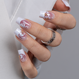 Frost Charm M Square square press-on nails