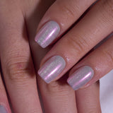 Frost Petal S Squoval short squoval press-on nails