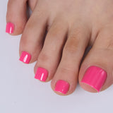 Fuchsia Glow - Square Toenails short square press-on nails