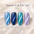 Galaxy Aurora Cat Eye press-on nail set