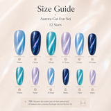 Galaxy Aurora Cat Eye press-on nail set product view