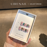 Galaxy Dream crystal star press-on nails