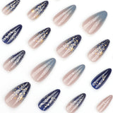 Galaxy Glow Muse short almond press-on nails product view