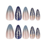 Galaxy Glow Muse short almond press-on nails product view