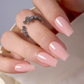 Nude Coffin – medium Coffin press-on nail size guide