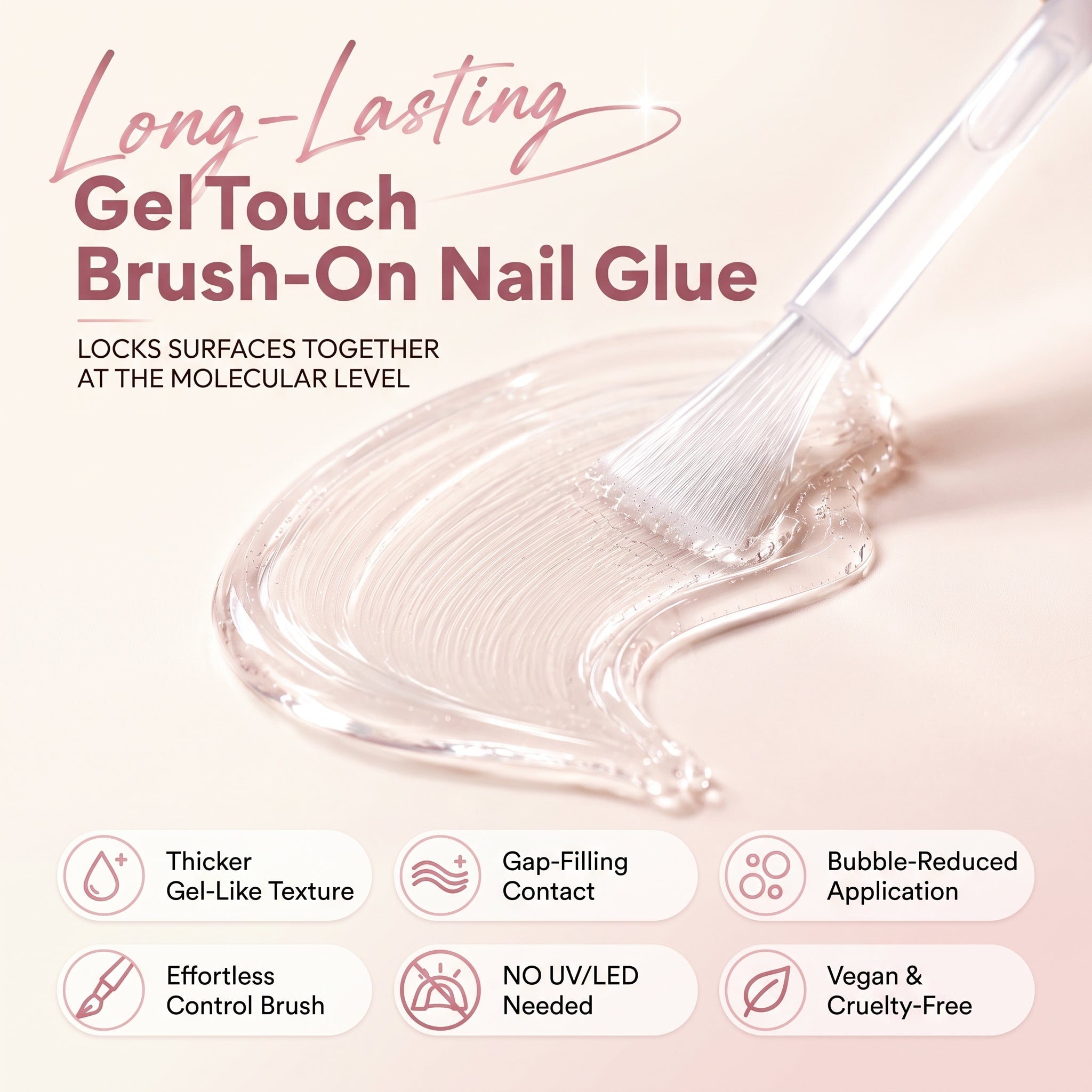 Gel Touch Brush-On Nail Glue product view