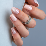 Gentle Veil S Squoval squoval press-on nails