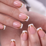 Gilded Blush M Squoval squoval press-on nails