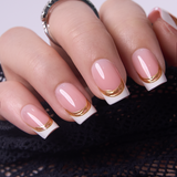 Gilded Blush M Squoval squoval press-on nails