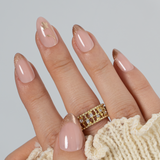 Designer s Pick | Gilded Grace S Almond almond press-on nails