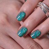 Gilded Jade S Squoval short squoval press-on nails