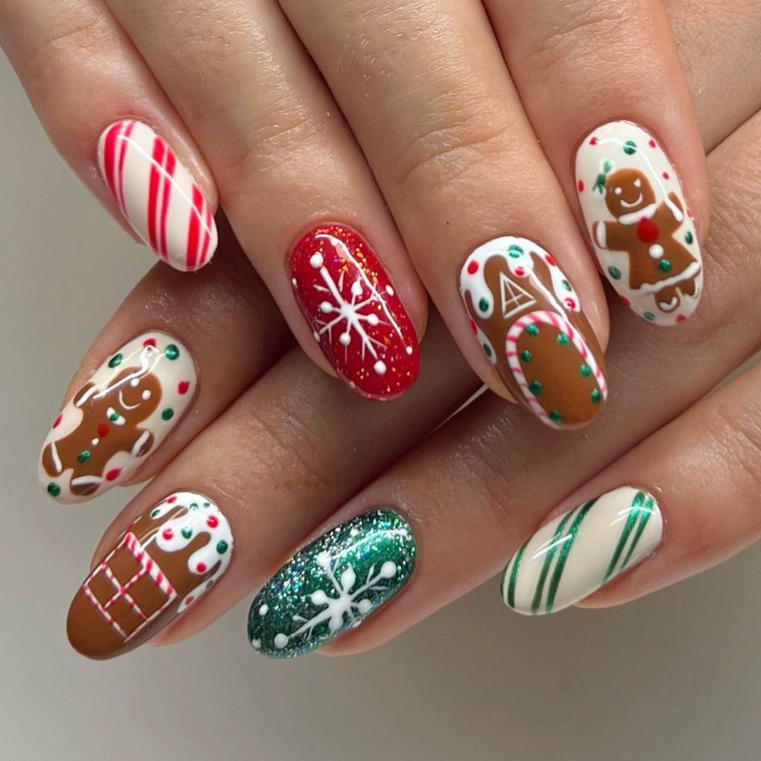 Gingerbread Spark | Lirenail Press-On Nails