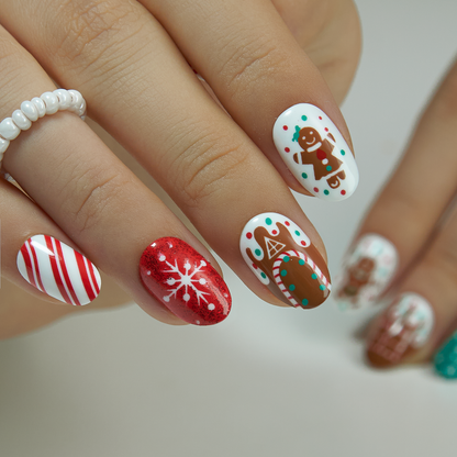 Gingerbread Spark | Lirenail Press-On Nails