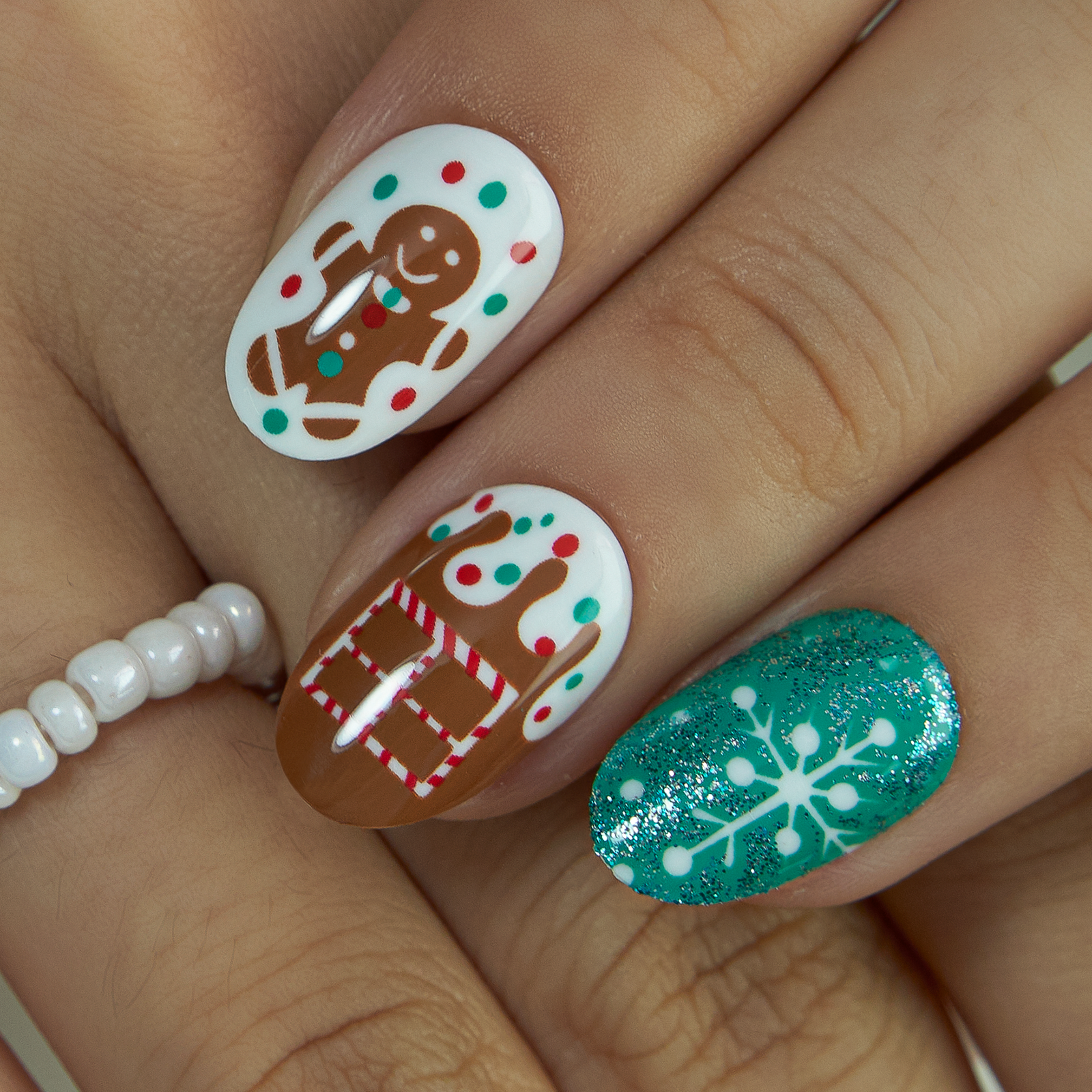 Gingerbread Spark | Lirenail Press-On Nails