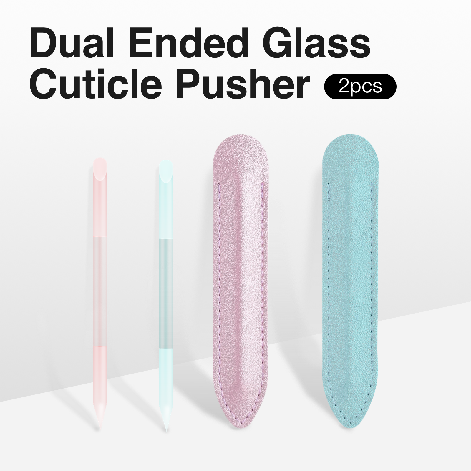 Glass Cuticle Pusher Dual Ended Manicure Stick | Lirenail Press-On Nails