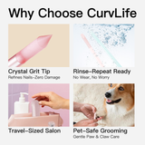 Glass Cuticle Pusher Dual Ended Manicure Stick | Lirenail Press-On Nails