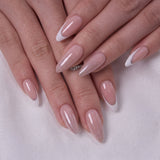 Gleam Crown L Almond almond press-on nails