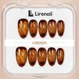 Handmade Amber Ember | Lirenail Press-On Nails