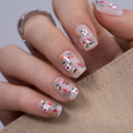 Designer s Pick | Honey Blossom S Squoval squoval press-on nails