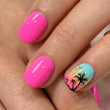 Island Sunset RS Squoval squoval press-on nails