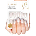 Ivory Grace short almond soft gel press-on nails