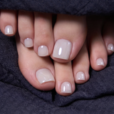 Ivory Silk - Squoval Toenails squoval press-on nails