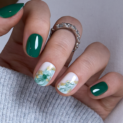 Jade Whisper RS Squoval squoval press-on nails