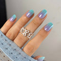 Lagoon Mist RS Squoval squoval press-on nails