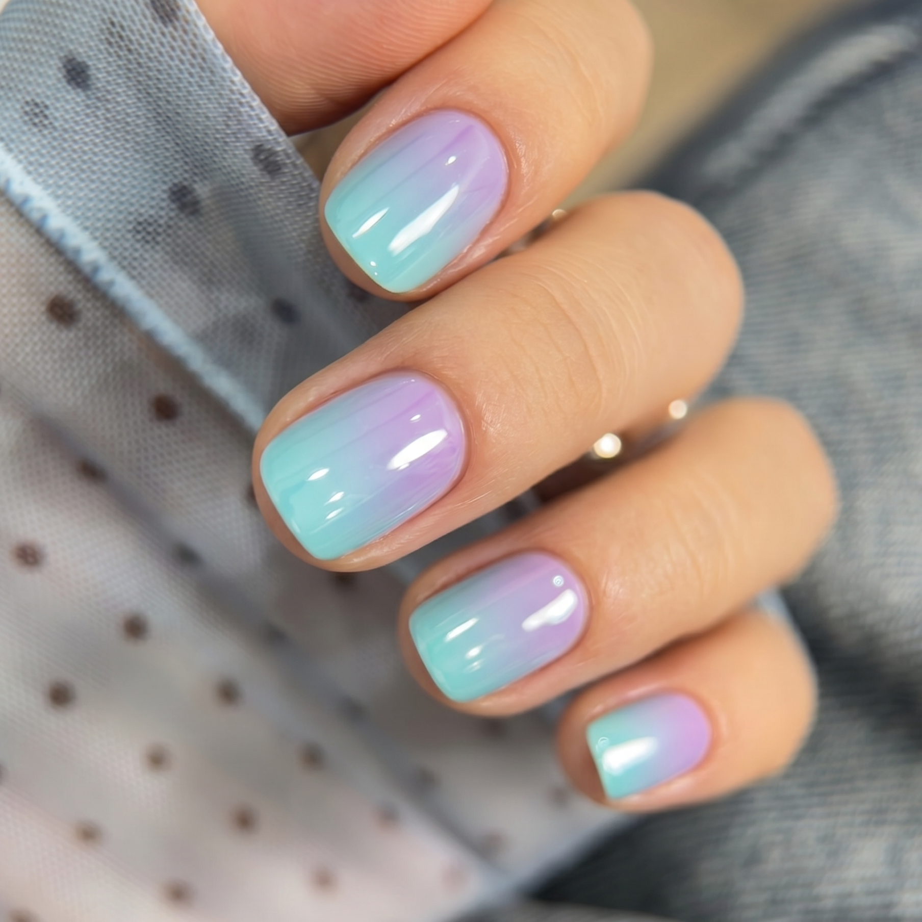 Lagoon Mist RS Squoval squoval press-on nails