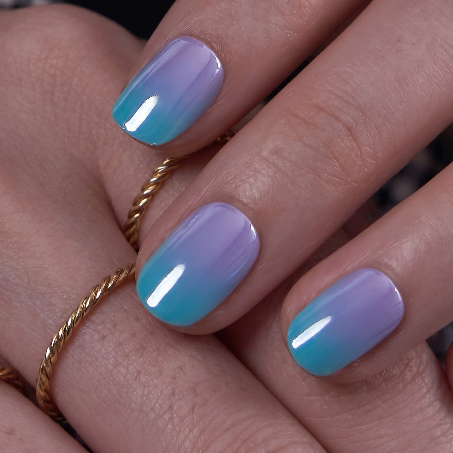 Lagoon Mist RS Squoval squoval press-on nails