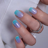 Lagoon Mist RS Squoval squoval press-on nails