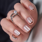 Latte Luster - S Squoval short squoval press-on nails