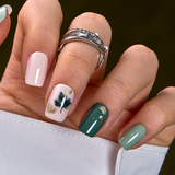 Leaf Whisper S Squoval squoval press-on nails