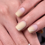 Lemon Mist S Squoval squoval press-on nails