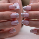 Light Purple short squoval press-on nails product view