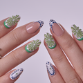 Designer s Pick | Lime Riviera S Almond almond press-on nails