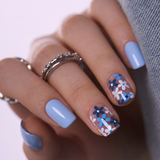 Little Blue short squoval nail detail