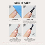 15ml No Wipe Gel Top Coat and Base Coat product detail