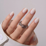 Luna Silk RS Almond almond press-on nails