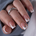 lvory Edge S Square short square press-on nails