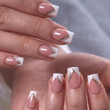 lvory Edge S Square short square press-on nails