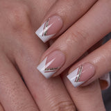 lvory Edge S Square short square press-on nails
