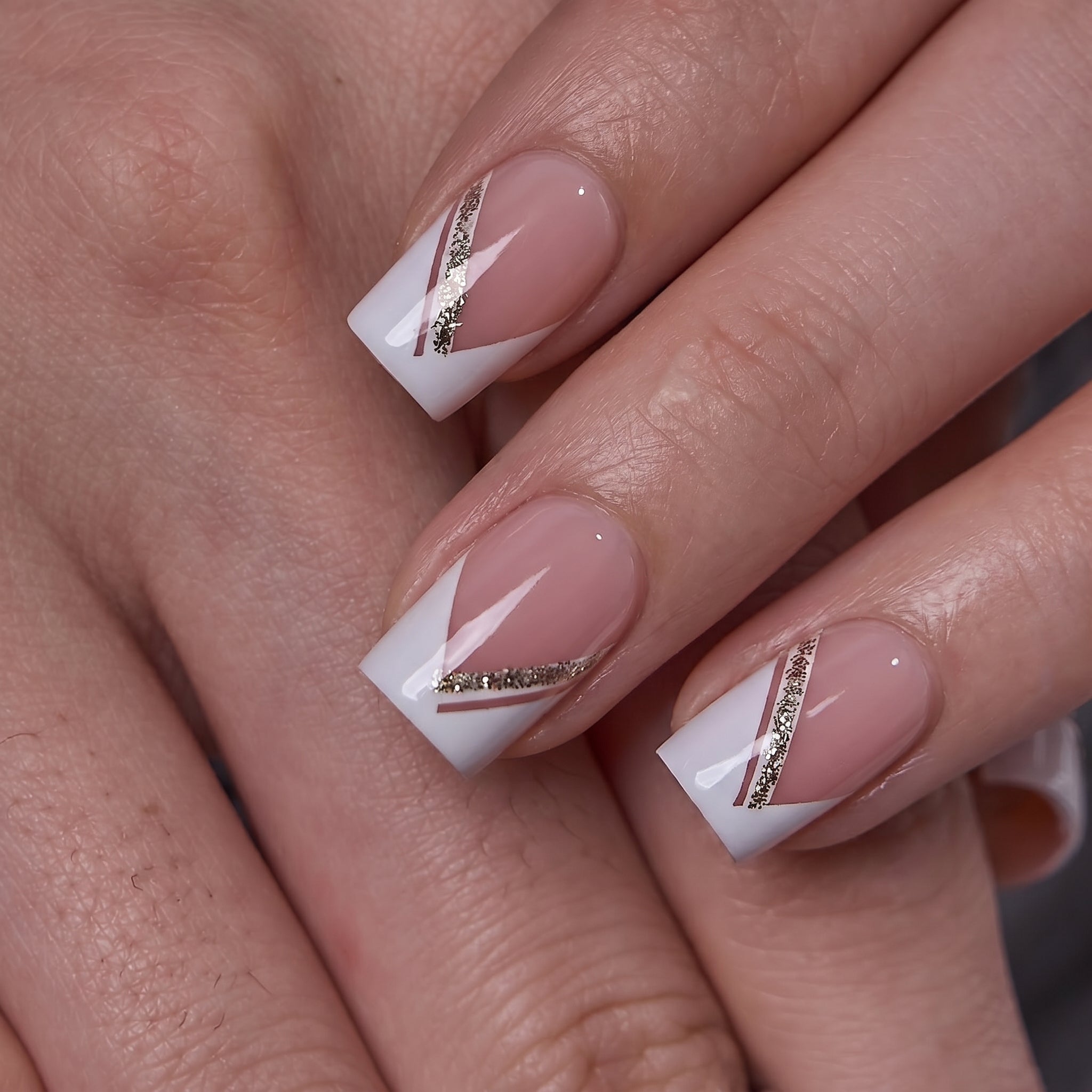 lvory Edge S Square short square press-on nails