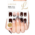 Matte Night short almond Ver 2 press-on nails
