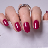Merlot Muse S Oval oval press-on nails