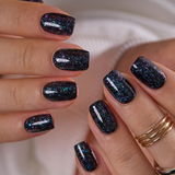 Midnight Prism S Squoval squoval press-on nails