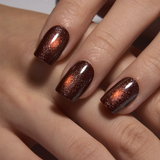 Midnight Spark short squoval press-on nail set with accessories