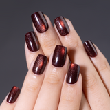 Midnight Spark short squoval press-on nail size guide