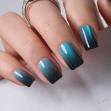 Midnight Tide S Squoval squoval press-on nails
